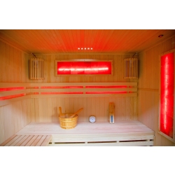 Sauna sucha z piecem MO-EA4 4-osobowa 180x160x200cm 6kW